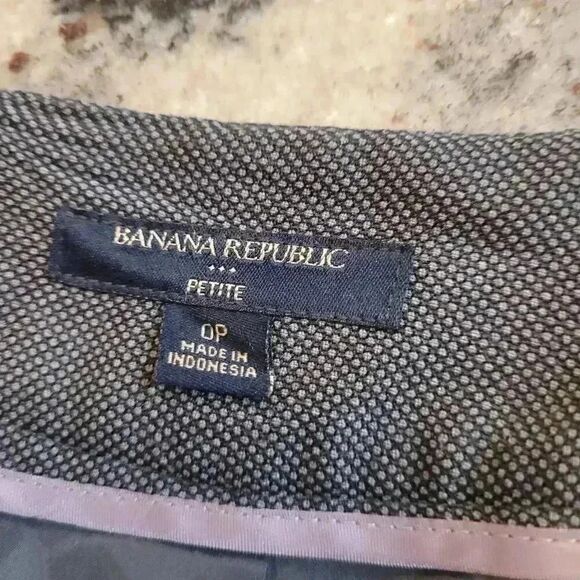 Banana Republic Women's Charcoal Gray Poly/Rayon/Spandex Small Twill Lined Strai - Picture 4 of 12